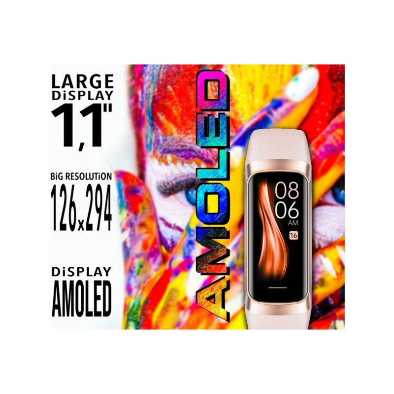 85_25_6_max Smartband Damski RUBICON RNCF05 Silver/Grey SMARUB213