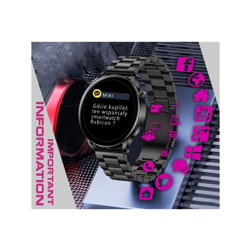 Smartwatch Damski RUBICON RNCE81 Rose Gold SMARUB131