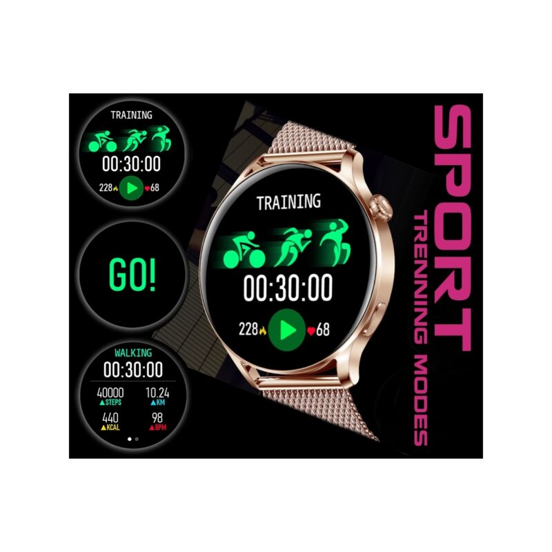 Smartwatch Damski RUBICON RNCE81 Rose Gold SMARUB131