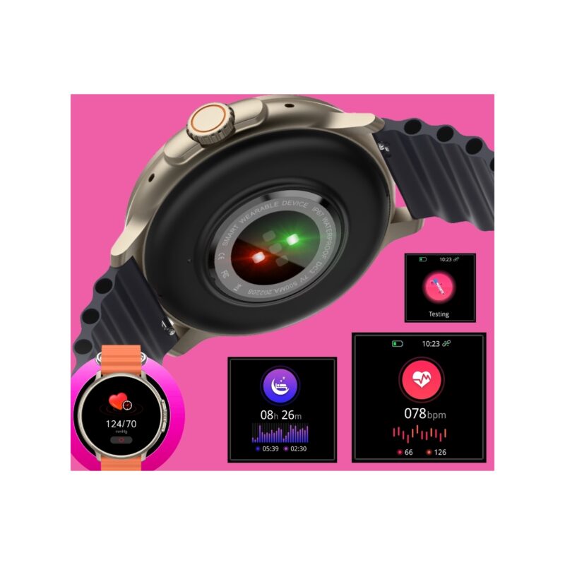 Smartwatch RUBICON RNCF15 Tytan/Orange SMARUB258