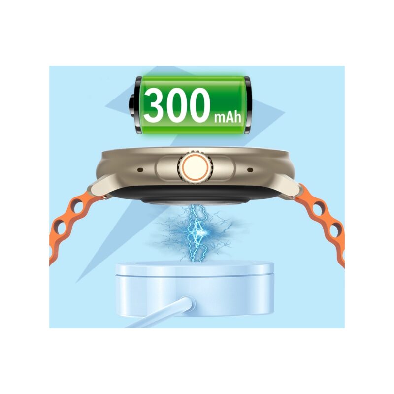 Smartwatch RUBICON RNCF15 Tytan/Orange SMARUB258