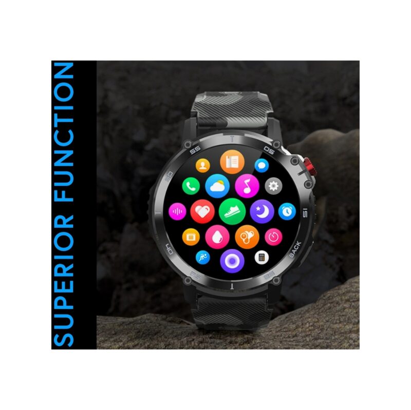 85_32_11_max Smartwatch Męski RUBICON RNCF08 Black/Moro SMARUB232