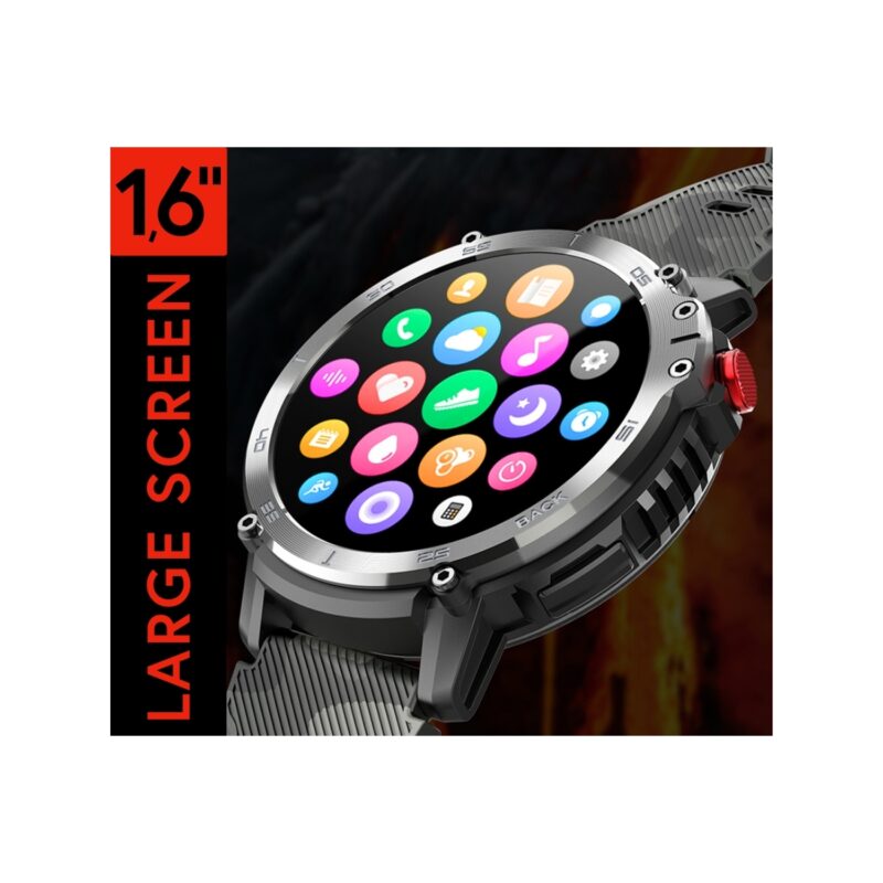 85_32_8_max Smartwatch Męski RUBICON RNCF08 Black/Moro SMARUB232