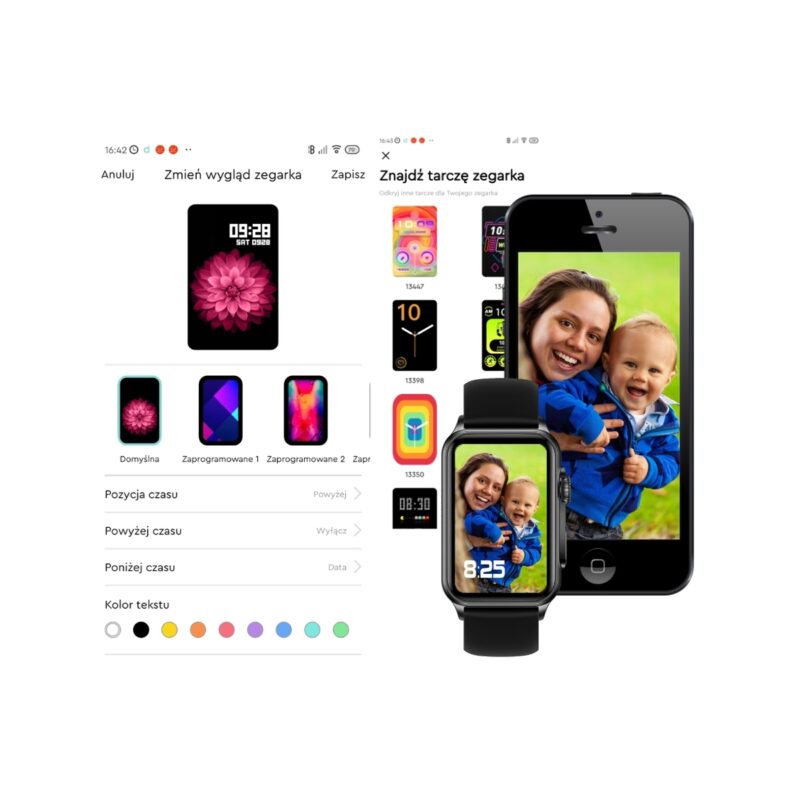 Smartwatch Damski RUBICON RNCF06 Rose Gold/Pink SMARUB223