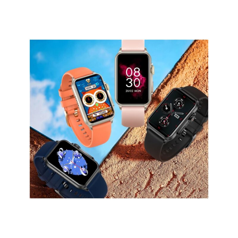 Smartwatch Damski RUBICON RNCF06 Black/Dark Blue SMARUB220