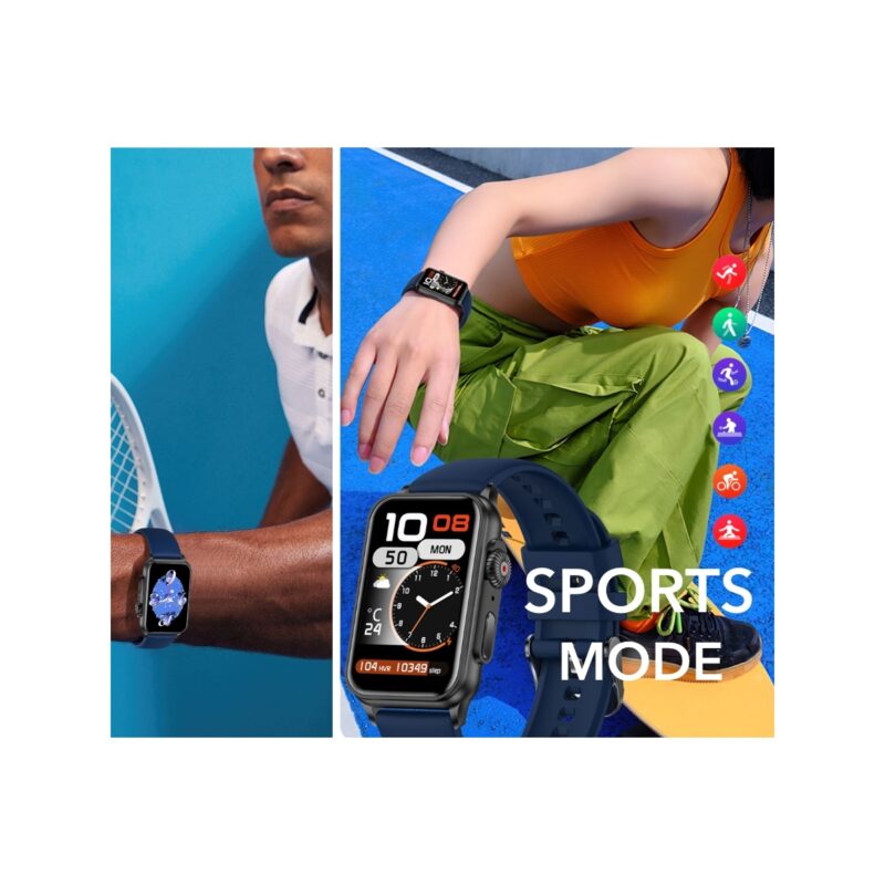 Smartwatch Damski RUBICON RNCF06 Black/Dark Blue SMARUB220