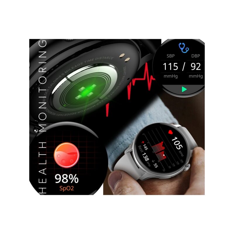 85_43_6_max Smartwatch RUBICON RNCF10 Black SMARUB237