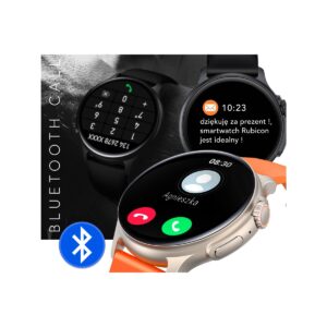 Smartwatch Męski RUBICON RNCF12 Tytan/Orange SMARUB245