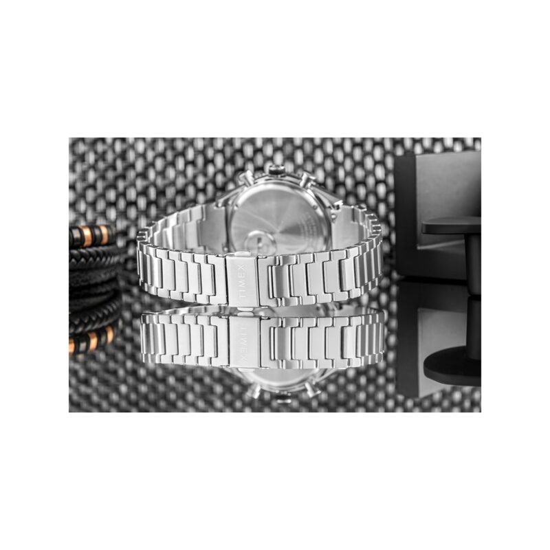 Zegarek Męski TIMEX Q Timex 3-Time Zone Chronograph TW2V69800 + BOX