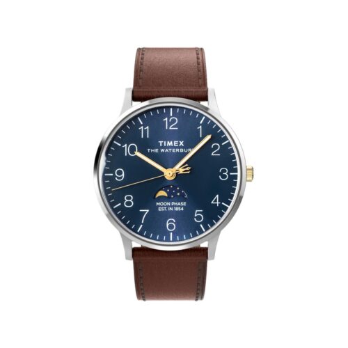 Zegarek Męski TIMEX Waterbury Classic Moon Phase TW2W75600 + BOX