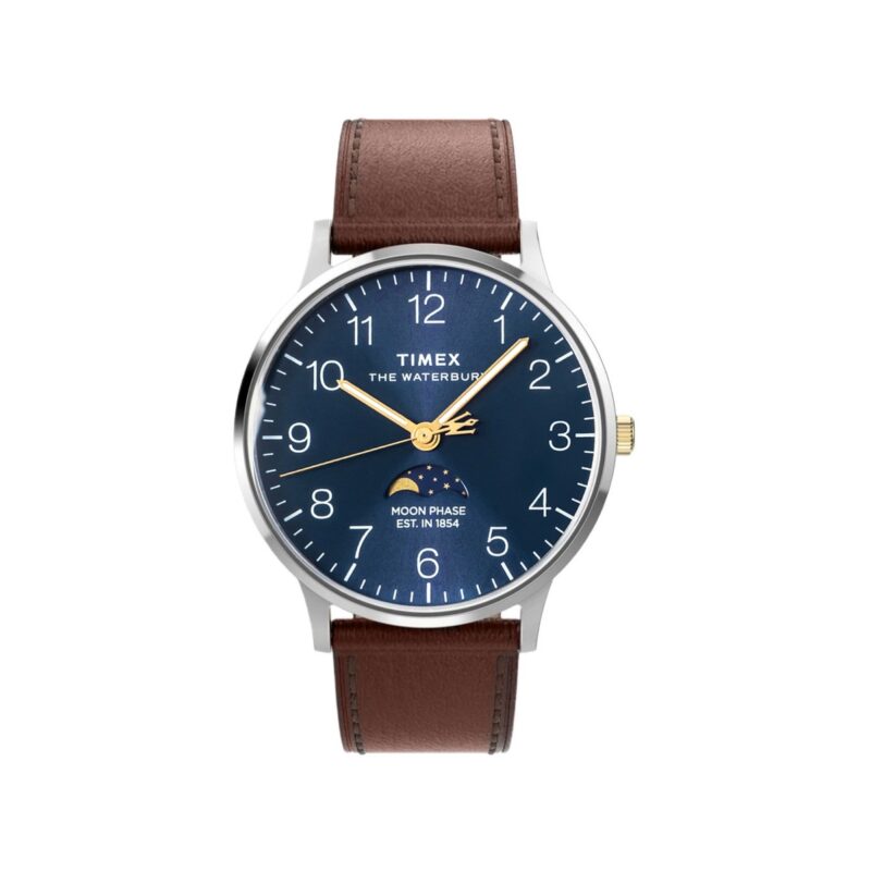 Zegarek Męski TIMEX Waterbury Classic Moon Phase TW2W75600 + BOX