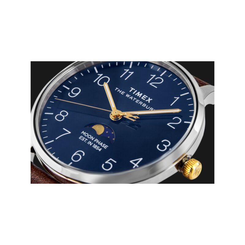 Zegarek Męski TIMEX Waterbury Classic Moon Phase TW2W75600 + BOX