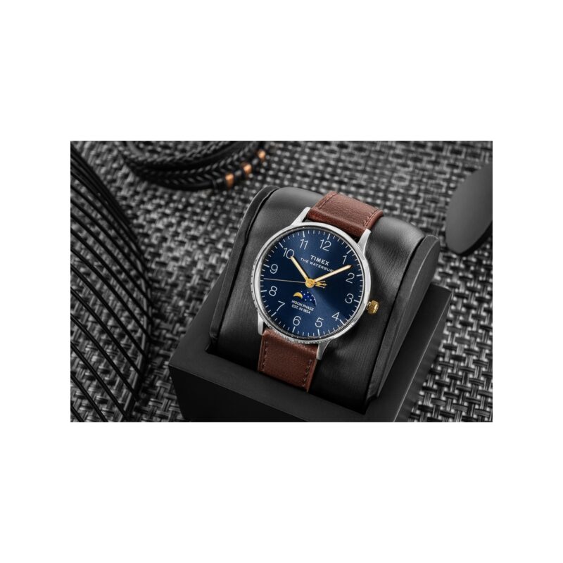 Zegarek Męski TIMEX Waterbury Classic Moon Phase TW2W75600 + BOX