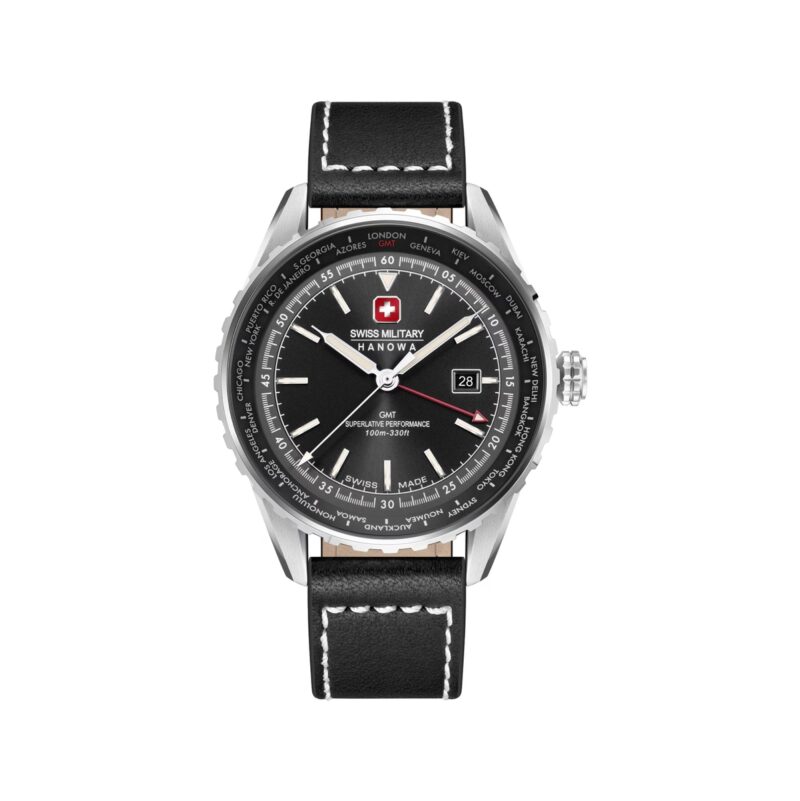 Zegarek Męski SWISS MILITARY HANOWA Afterburn GMT SMWGB0003201 + BOX