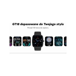 Smartwatch Damski GRAVITY GT18-1 Różowy Pasek Silikonowy + Czarny Pasek