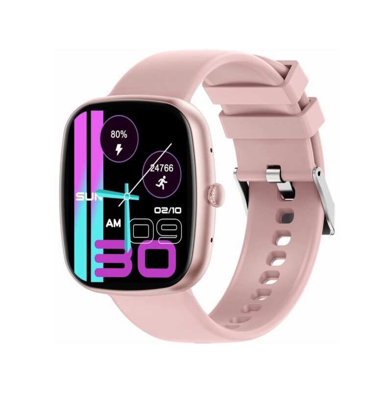 Smartwatch Damski GRAVITY GT18-1 Różowy Pasek Silikonowy + Czarny Pasek