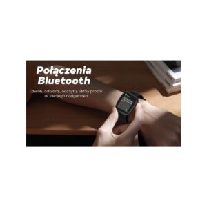 Smartwatch Damski GRAVITY GT18-2 Różowy Pasek Silikonowy + Biały Pasek