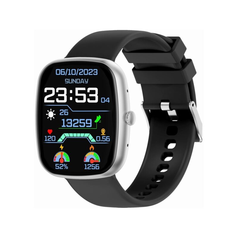 Smartwatch Męski GRAVITY GT18-4 Pomarańczowy Pasek Silikonowy + Czarny Pasek