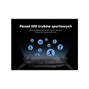 Smartwatch Damski GRAVITY GT18-5 Czarny Pasek Silikonowy + Szary Pasek