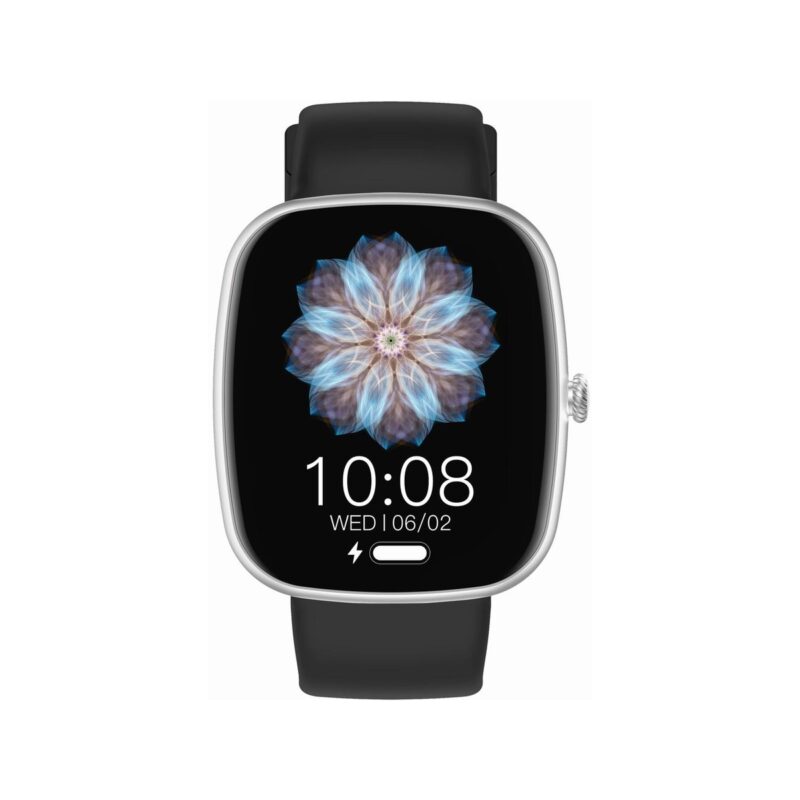 Smartwatch Damski GRAVITY GT18-5 Czarny Pasek Silikonowy + Szary Pasek