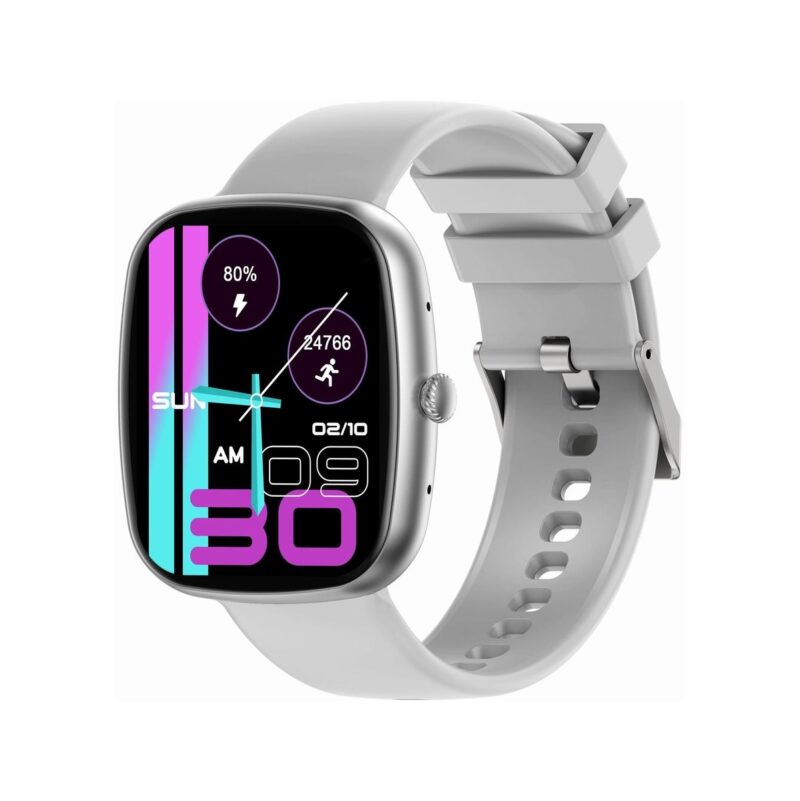 Smartwatch Damski GRAVITY GT18-5 Czarny Pasek Silikonowy + Szary Pasek