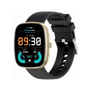 Smartwatch Damski GRAVITY GT18-7 Beżowy Pasek Silikonowy + Czarny Pasek