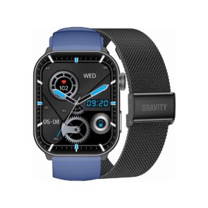Smartwatch Męski GRAVITY GT28-3 Pasek + Bransoleta Granatowo Czarny