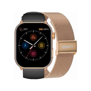 Smartwatch Damski GRAVITY GT28-5 Pasek + Bransoleta Różowe złoto Czarny