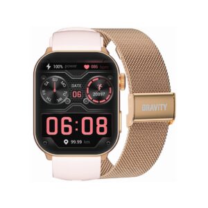 Smartwatch Damski GRAVITY GT28-6 Pasek + Bransoleta Różowe złoto Różowy
