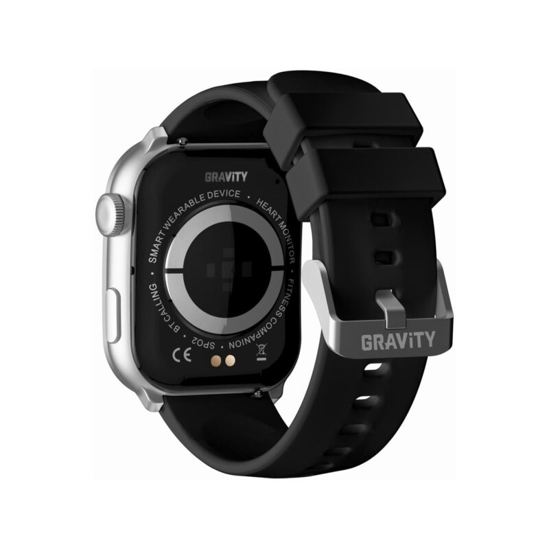 Smartwatch Damski GRAVITY GT28-9 Pasek + Bransoleta Czarno Srebrny