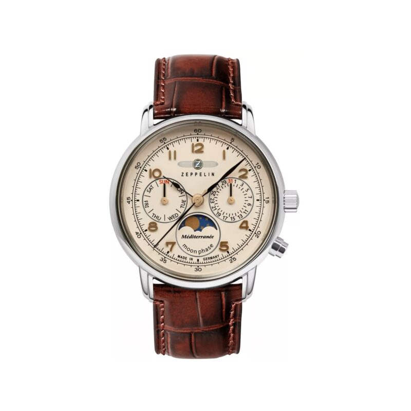 Zegarek Dęmski ZEPPELIN LZ121 Mediterranee Moonphase 9637-5 + BOX