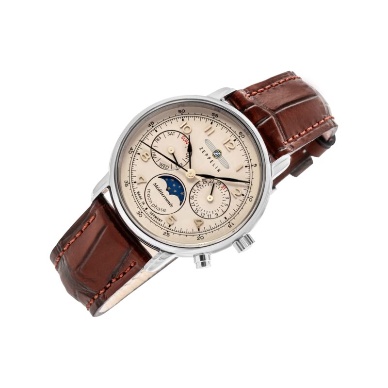 Zegarek Dęmski ZEPPELIN LZ121 Mediterranee Moonphase 9637-5 + BOX