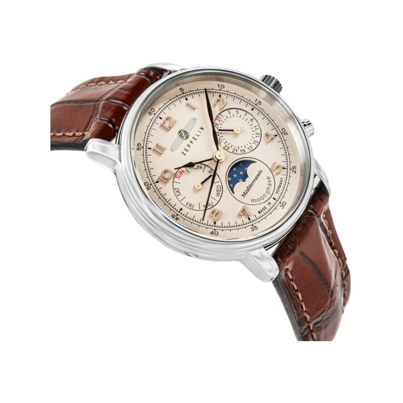 Zegarek Dęmski ZEPPELIN LZ121 Mediterranee Moonphase 9637-5 + BOX