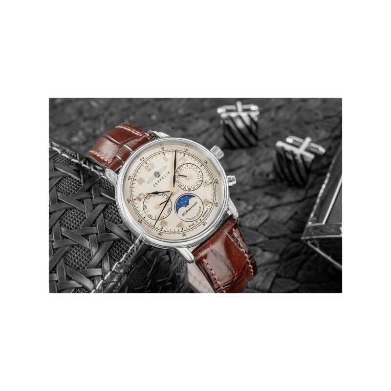 Zegarek Dęmski ZEPPELIN LZ121 Mediterranee Moonphase 9637-5 + BOX