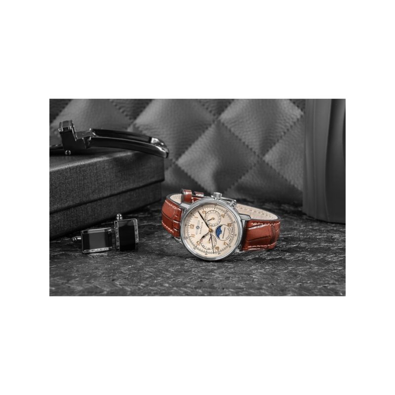 Zegarek Dęmski ZEPPELIN LZ121 Mediterranee Moonphase 9637-5 + BOX