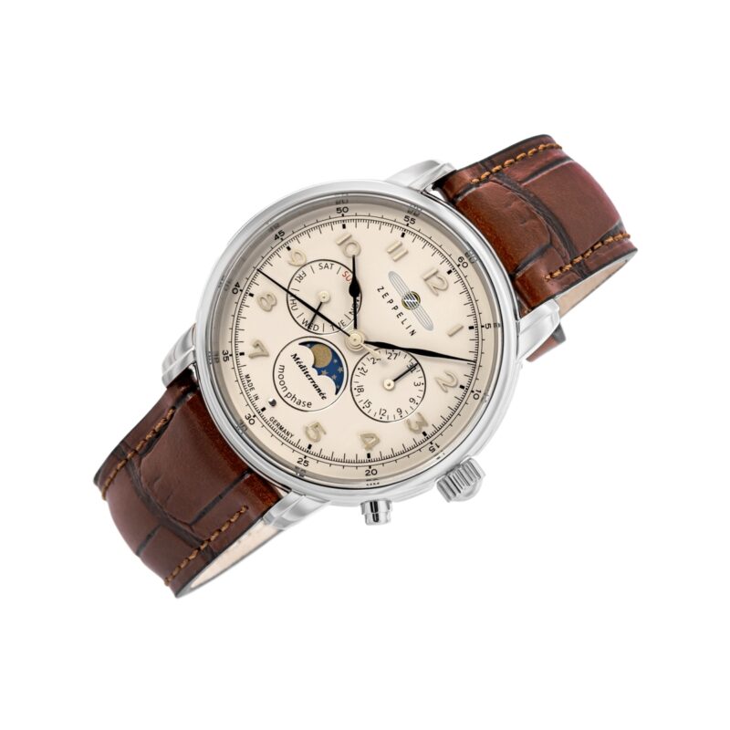Zegarek Męski ZEPPELIN LZ121 Mediterranee Moonphase 9636-5 + BOX