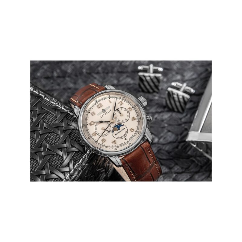 Zegarek Męski ZEPPELIN LZ121 Mediterranee Moonphase 9636-5 + BOX
