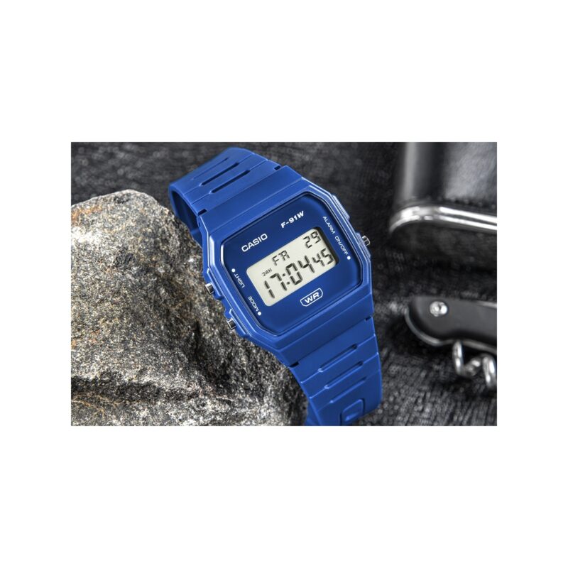 90_51_5_max Zegarek CASIO Unisex F-91WB-2A1DF + BOX