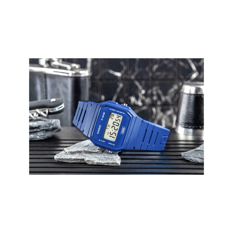 90_51_6_max Zegarek CASIO Unisex F-91WB-2A1DF + BOX