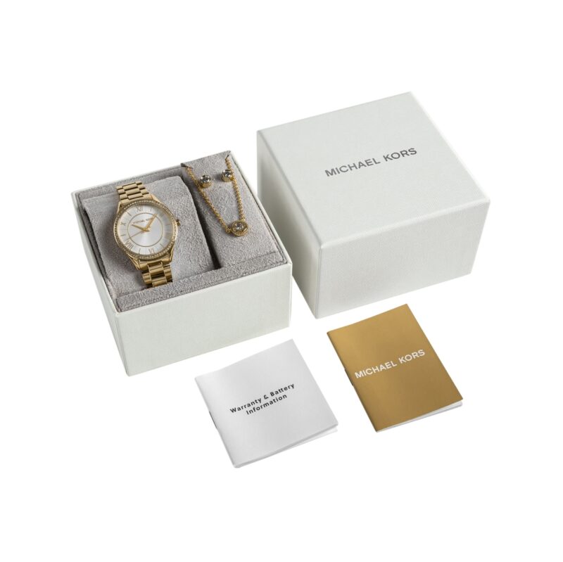 91_12_8_max Zegarek Damski Michael Kors Lauryn + biżuteria MK4849SET + BOX