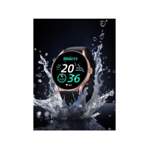 91_26_6_max Smartwatch Gravity Czarno Różowy GT2-2 PRO
