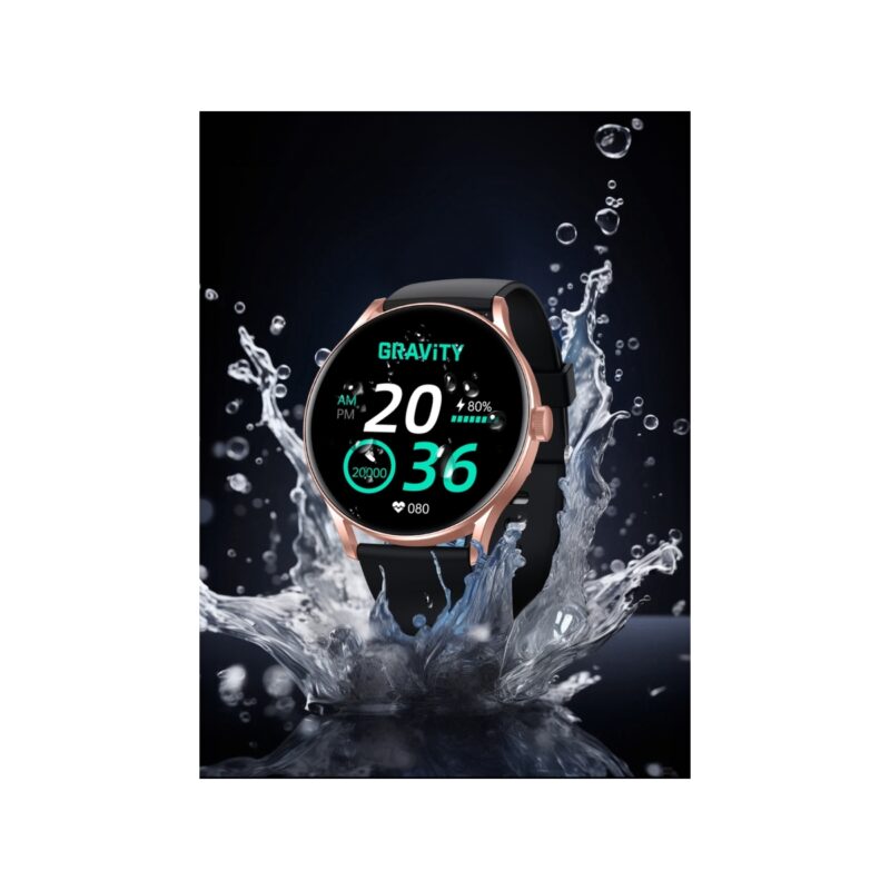 91_26_6_max Smartwatch Gravity Czarno Różowy GT2-2 PRO