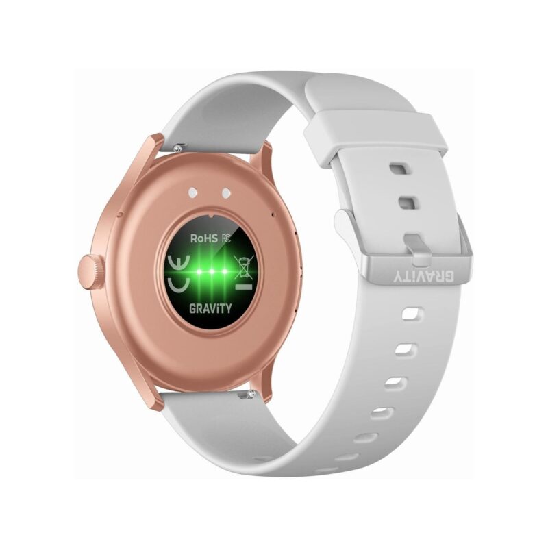 91_27_5_max Smartwatch Gravity Szaro Różowy GT2-3 PRO