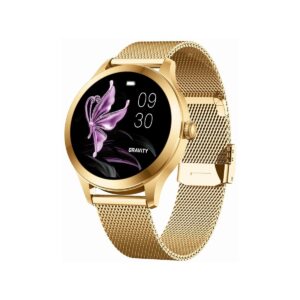 91_28_3_max Smartwatch Gravity Biało Złoty 2 Paski GT25-2 PRO
