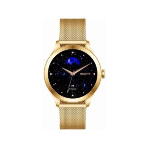 91_28_9_max Smartwatch Gravity Biało Złoty 2 Paski GT25-2 PRO