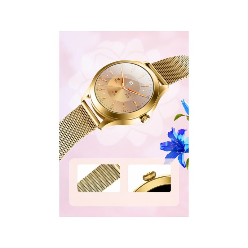 Smartwatch Gravity Różowo Złoty 2 Paski GT25-1 PRO