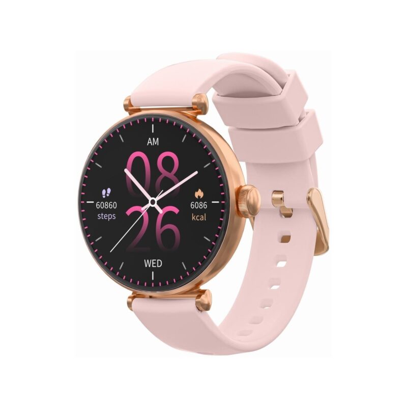 Smartwatch Gravity Różowe Złoto Różowy 2 Paski GT26-1