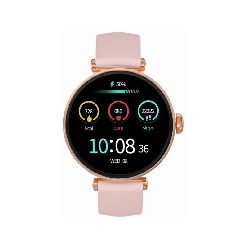 Smartwatch Gravity Różowe Złoto Różowy 2 Paski GT26-1