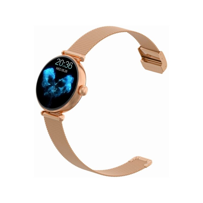 Smartwatch Gravity Różowe Złoto Biały 2 Paski GT26-2