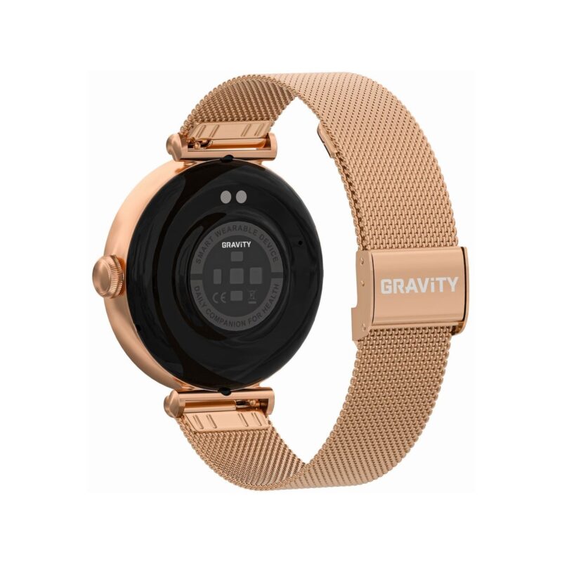 Smartwatch Gravity Różowe Złoto Biały 2 Paski GT26-2